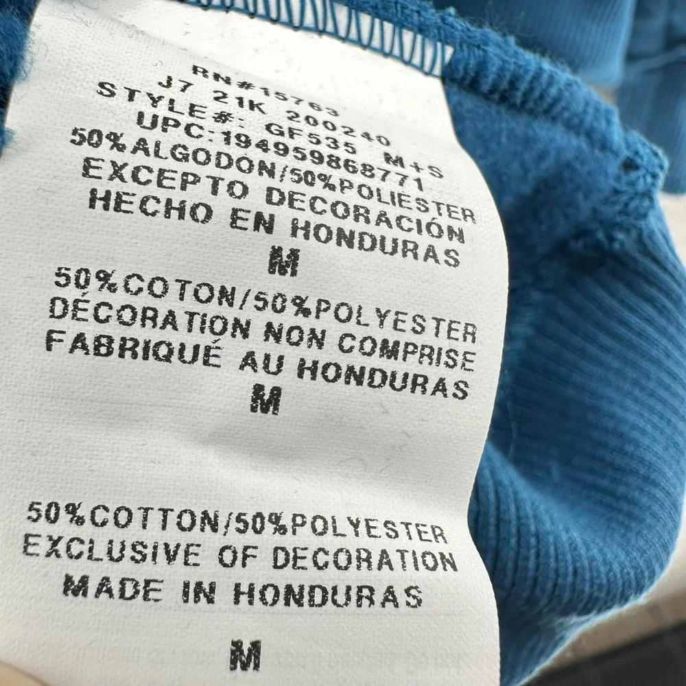 Champion‎ Powerblend Fleece Feel Sweatshirt Pullover Teal SZ M NWT Baggy Loose